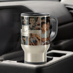 Bester Vater je Script Vatertag FotoCollage Reisebecher<br><div class="desc">Schick deinem Vater ein schönes personalisiertes Tagesgeschenk, das er schätzen wird. Spezielle personalisierte Familienkollage, um Ihre speziellen Fotos und Erinnerungen der Familie zu zeigen. Unser Design bietet ein Foto-Collage Grid Design mit "Best Vater Ever" entworfen in einer schönen handgeschriebenen schwarzen Skriptstil & Serif Text Pairing. Anpassung mit dem Jahr festgelegt....</div>