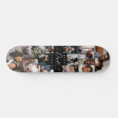 Bester Vater je Script Vatertag FotoCollage Skateboard (Horizontal)
