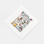 Bester Vater je Serviette (Ecke)
