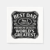 Bester Vater je Serviette (Vorderseite)