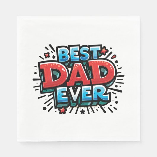 Bester Vater je Serviette (Vorderseite)