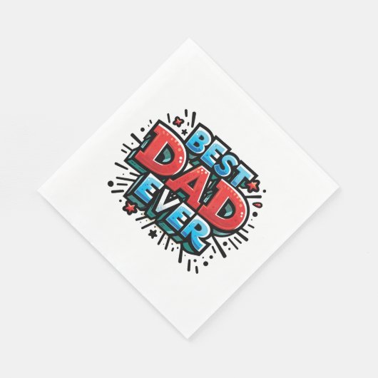 Bester Vater je Serviette (Ecke)