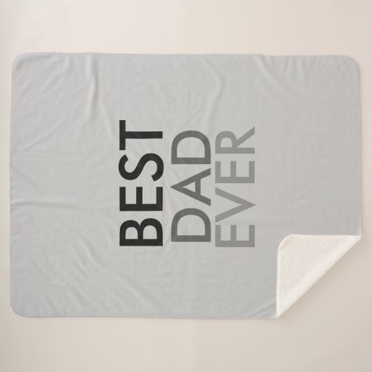 Bester Vater je Sherpadecke (Vorderseite (Horizontal))