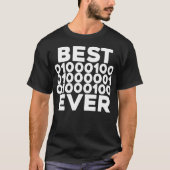 Bester Vater je Shirt Binary Code Vathers Day Code (Vorderseite)