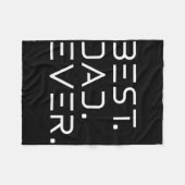 Bester Vater je Shirt Moderner Entwickler-Programm Fleecedecke (Vorderseite (Horizontal))
