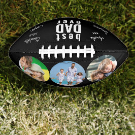 Bester Vater je signiertes Foto Personalisiert Football