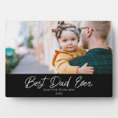 Bester Vater je Single Foto Plaque Fotoplatte (Vorderseite)