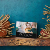 Bester Vater je Single Foto Plaque Fotoplatte (Seite)