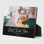 Bester Vater je Single Foto Plaque Fotoplatte (Seite)