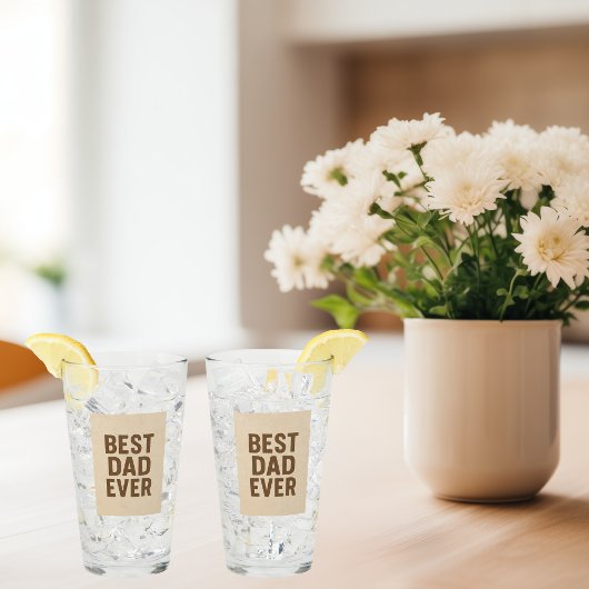 Bester Vater je ☕ | Sinnvolles Geschenk für Väter  Glas