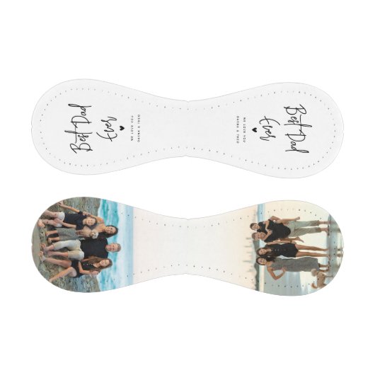 Bester Vater je Skript 2x Foto Baseball (Paneele)