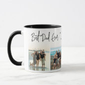 Bester Vater je Skript 4x Foto Tasse (Links)