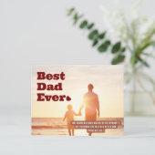 Bester Vater je Sprichwörter 20:7 Christliche Bibe Postkarte (Stehend Vorderseite)