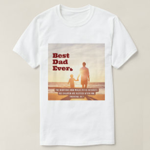 Bester Vater je Sprichwörter 20:7 Christliche Bibe T-Shirt