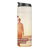 Bester Vater je Sprichwörter 20:7 Christliche Bibe Thermosbecher (Nach rechts gedreht)