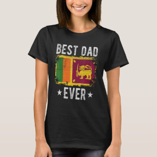 Bester Vater je Sri Lanka Flaggenbeste sri-lankisc T-Shirt