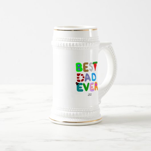 Bester Vater je Stein Tasse (VorderseiteRechts)
