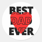 Bester Vater je Sticker (Vorderseite)