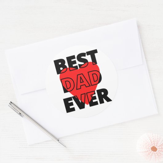 Bester Vater je Sticker (Umschlag)