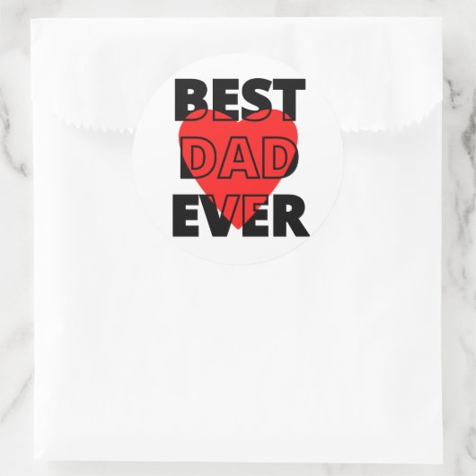 Bester Vater je Sticker (Tasche)