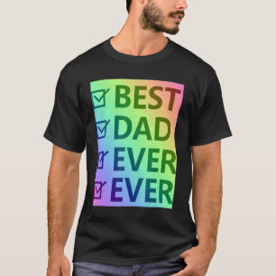 Bester Vater je, stolze LGBTQ Männer Geschenke zu  T-Shirt