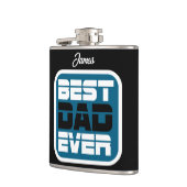 Bester Vater je T - Shirt Flachmann (Links)