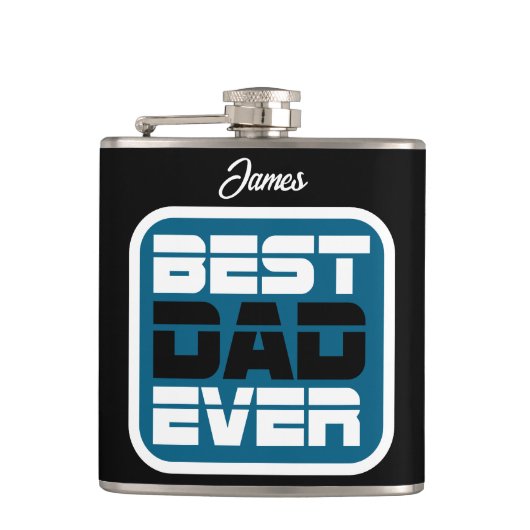 Bester Vater je T - Shirt Flachmann (Vorderseite)