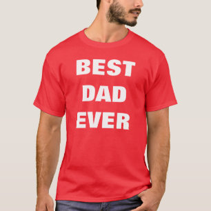 Bester Vater je T - Shirt - Rot-Weiß-T-Shirts