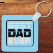 Bester Vater je T - Shirt Schlüsselanhänger (Rückseite)