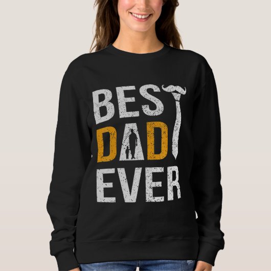 Bester Vater je T-Shirt Sweatshirt (Vorderseite)