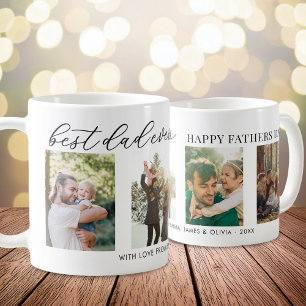 Bester Vater je Tag 4 FotoCollage Kaffeetasse