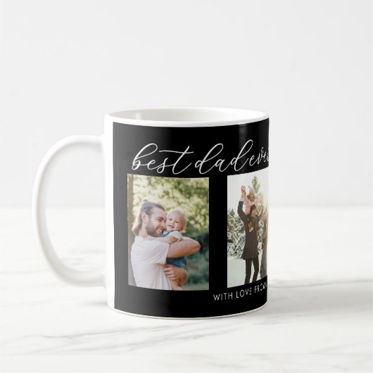 Bester Vater je Tag 4 FotoCollage Kaffeetasse (Links)