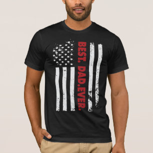 Bester Vater je, Tag der amerikanischen Flagge T-Shirt