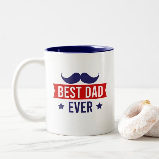 Bester Vater je Tasse (Mit Donut)