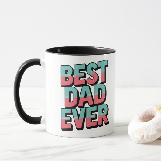 Bester Vater je Tasse (Mit Donut)