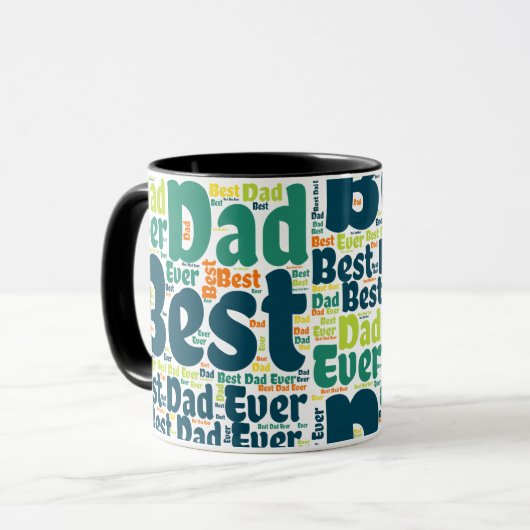 Bester Vater je Tasse (Vorderseite Links)