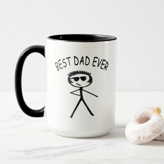 Bester Vater je Tasse (Mit Donut)