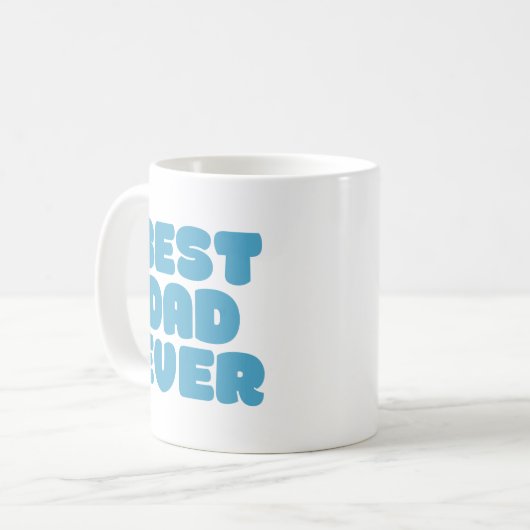 Bester Vater je. Tasse (Vorderseite Links)