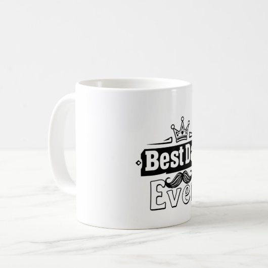 Bester Vater je Tasse - Geschenk für Vater (Vorderseite Links)
