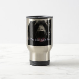 Bester Vater je Tasse mit Black Hund Foto