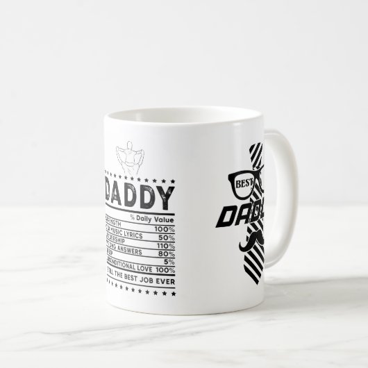 Bester Vater je Tasse - Perfektes Geschenk für Vat (VorderseiteRechts)
