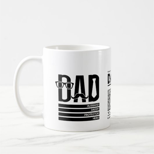 Bester Vater je Tasse - Perfektes Geschenk für Vat (Links)