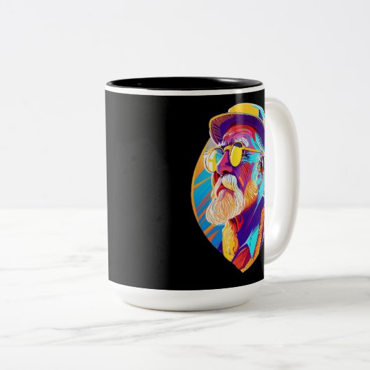 Bester Vater je Tasse - Personalisiertes Coffee Cu (VorderseiteRechts)