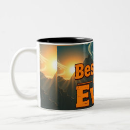 Bester Vater je Tasse - Retro Bergwelt Geschenk