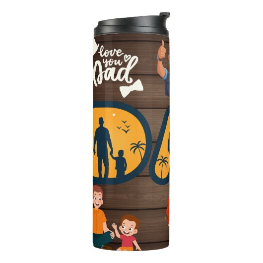 Bester Vater je Thermosbecher (Nach links gedreht)