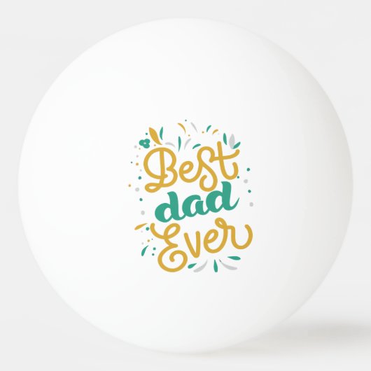 Bester Vater je Tischtennisball (Vorderseite)