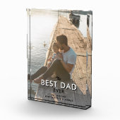 Bester Vater je Trendtypografie Fotoblock (Rechts)