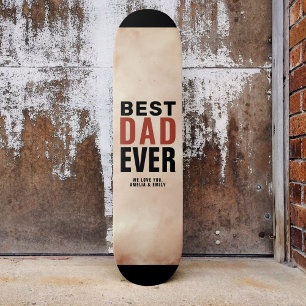 Bester Vater je Trendy Watercolor Vater Tag Skateboard