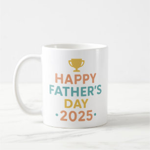 Bester Vater je Trophäe Tasse Happy Vatertag 2025