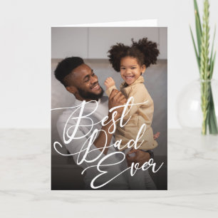 Bester Vater je Typografie Foto Vatertag Karte